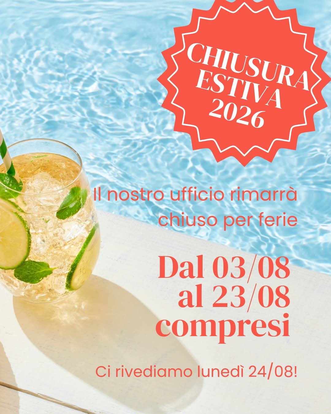 chiusura estiva 2026