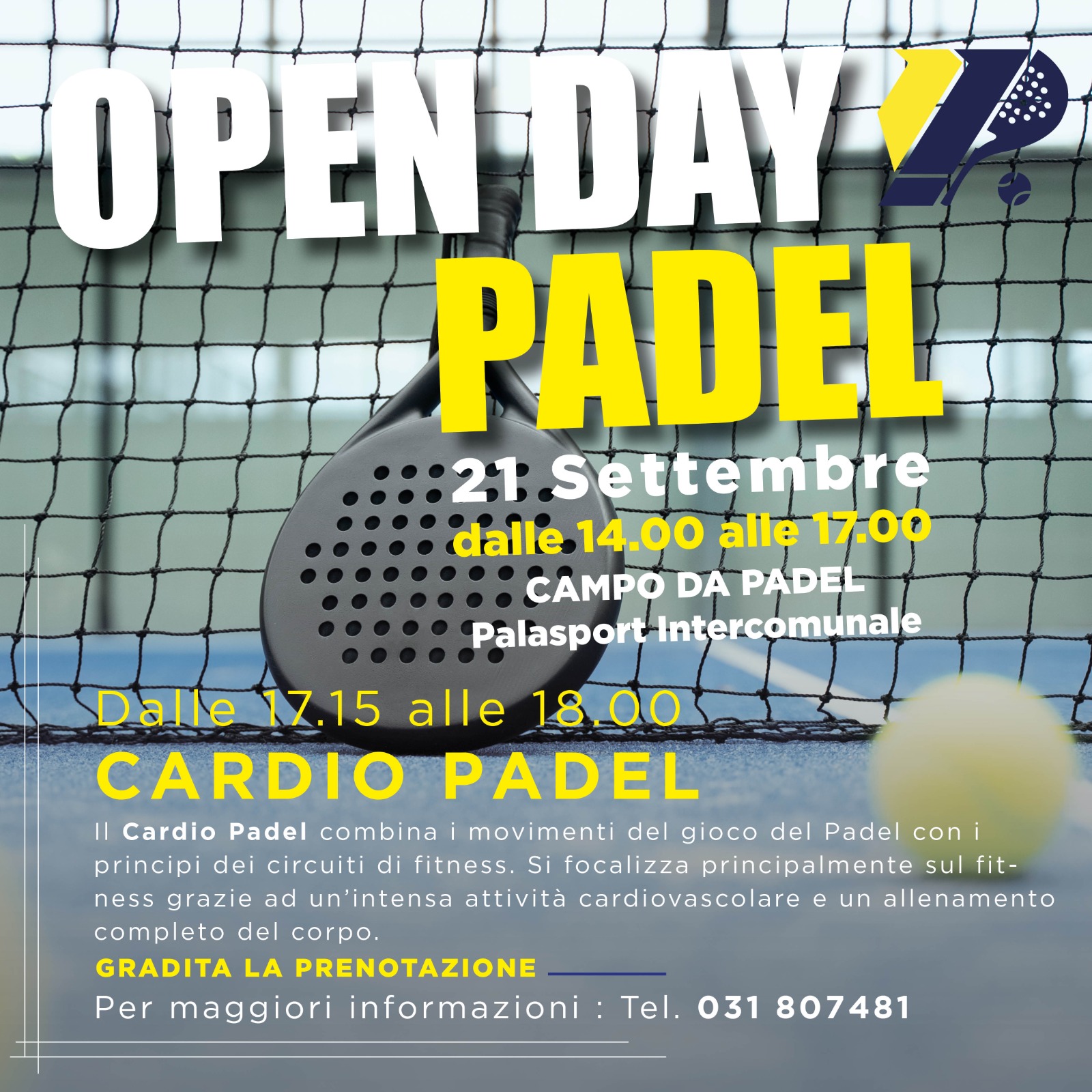 corso padel open day